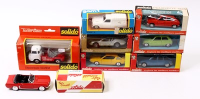 Lot 927 - Solido group 8 boxed diecast models to include;...