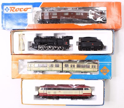 Lot 779 - Four HO gauge locos, by Roco, to include a BR...