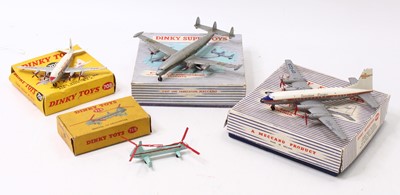 Lot 1304 - Dinky Toys group of 4 aircraft diecast to...