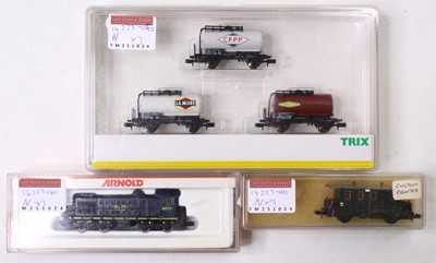 Lot 841 - N gauge Arnold American loco, in B&O blue,...