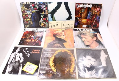 Lot 599 - A collection of David Bowie 12" and 7" LP's...