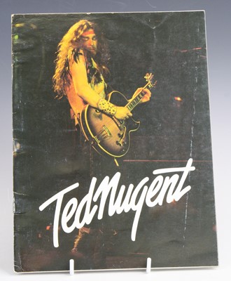 Lot 772 - Ted Nugent, a 1977 TNT Tour programme,...