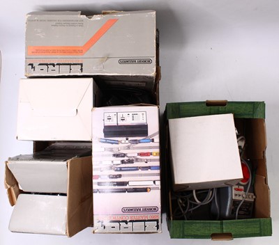 Lot 872 - Two trays of control boxes by Zero One, Triang...