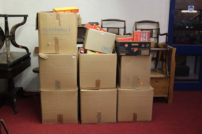 Lot 648 - Eight large boxes of Triang empty boxes for...