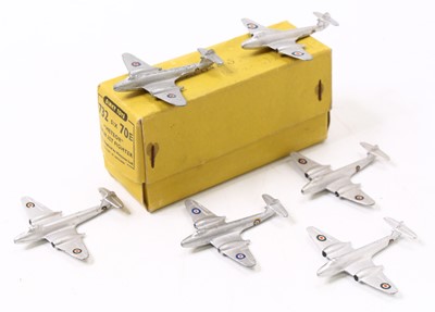 Lot 1301 - Dinky Toys aircraft, trade box of 6 No.732/70E...