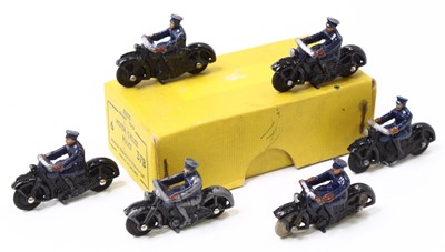 Lot 1334 - Dinky Toys, Trade Box of No.37b Motor Cyclist "...