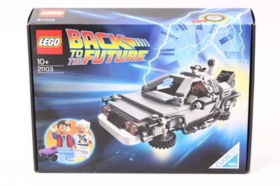 Lot 1877 - A Lego No. 21103 Back to the Future, a sealed...