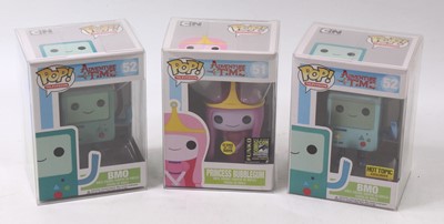 Lot 1893 - A Funko Pop vinyl group of three Adventure...