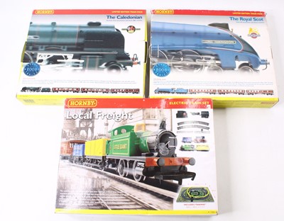 Lot 290 - Three Hornby 00 gauge train sets, including a...