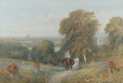 Lot 1206 - 19th century English school - Figures and...