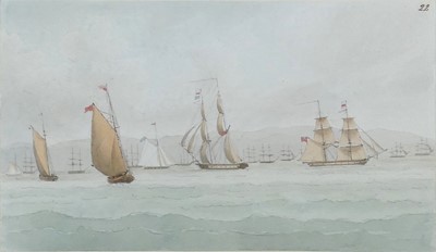 Lot 1190 - George Hotham (1796-1860) - Matched pair;...