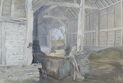 Lot 1142 - Mid-20th century English school - Barn...