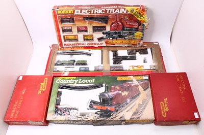 Lot 746 - Five Triang Hornby 00 gauge sets, including...