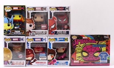 Lot 1890 - A Funko Pop vinyl group of six Marvel figures...