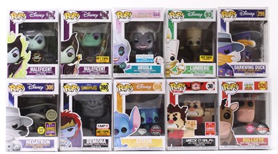 Lot 1892 - A Funko Pop vinyl group of ten Disney figures...