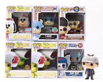 Lot 1891 - A Funko Pop vinyl group of six mostly...