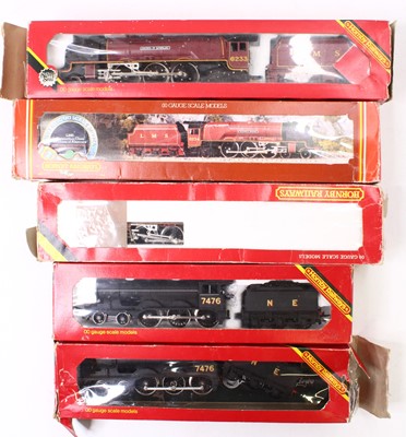 Lot 731 - Five 00 gauge Hornby locos, including two B12...