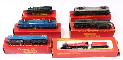 Lot 696 - Six Triang 00 gauge locos, to include a red...