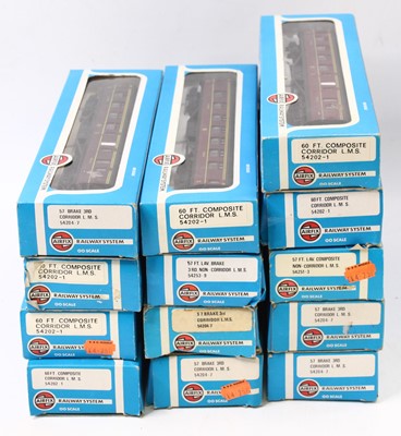 Lot 400 - Approx 13 x 00 gauge LMS coaches by Airfix,...