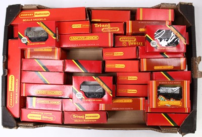 Lot 694 - Approx 36 x 00 gauge Hornby and Triang wagons,...