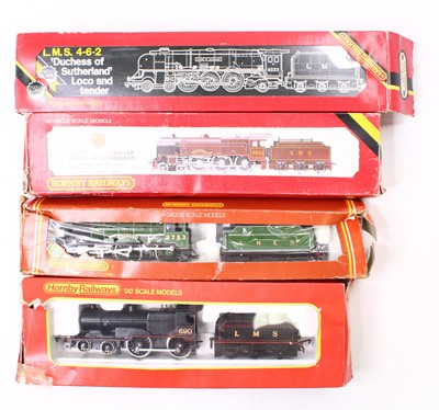 Lot 368 - Four 00 gauge locos including a Hornby 2P in...