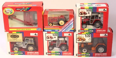 Lot 2041 - Britains 1/32 boxed farming vehicle group to...