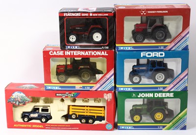 Lot 2044 - ERTL/Britains group of 6 1/32 scale farming...