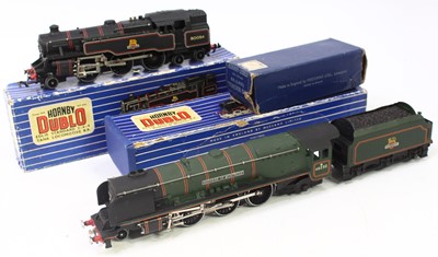 Lot 585 - Two Hornby Dublo locos, including a matt...