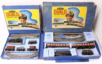 Lot 629 - Two Hornby Dublo sets, including an EDG17...