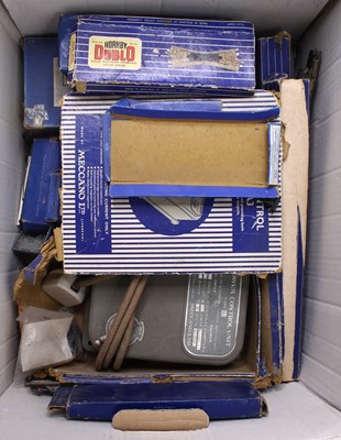 Lot 606 - One box of Hornby Dublo 3-rail accessories,...