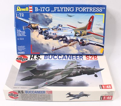 Lot 1811 - Two plastic kits, for military aircraft,...