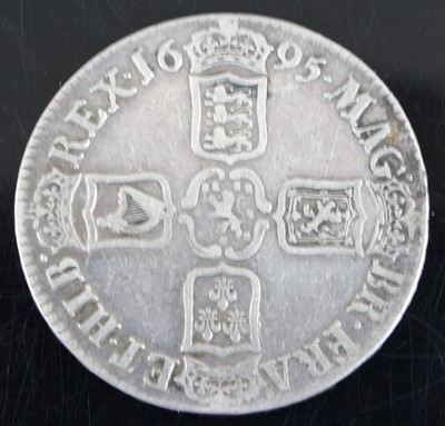Lot 2001 - England, 1695 crown, William III first...