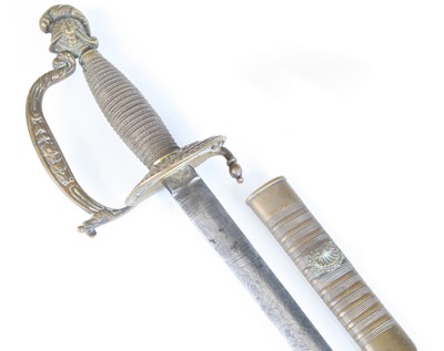 Lot 578 - A George VI Court sword, the 78cm oval blade...