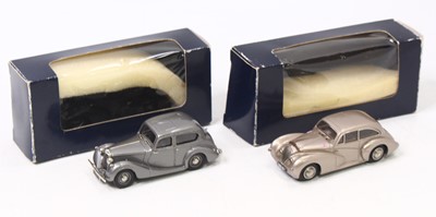 Lot 1694 - J & M Classics 1/43 scale group of 2 white...