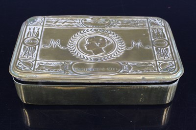 Lot 521 - A WW I Princess Mary Christmas gift tin,...