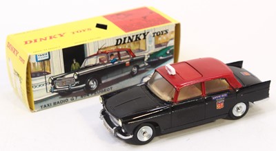 Lot 1254 - French Dinky Toys No. 1400 Peugeot 404 Taxi...