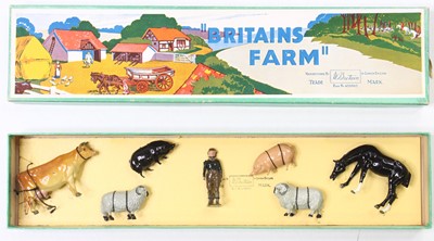 Lot 2057 - Britains No.54F Britains Farm set comprising...