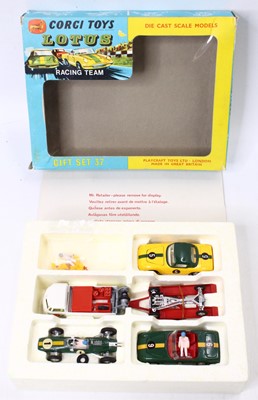 Lot 1500 - Corgi Toys, Gift Set 37, Lotus Racing Team,...