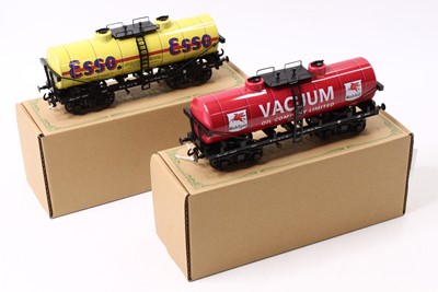 Lot 231 - Two Darstard bogie tank wagons: 'Vacuum' red &...