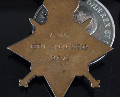 Lot 548 - A WW I trio to include 1914-15 Star, British...