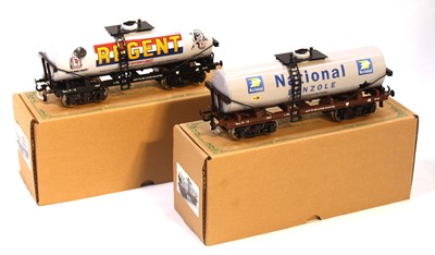 Lot 234 - Two Darstaed 0 gauge bogie tank wagons:...