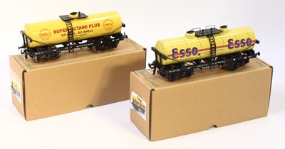 Lot 236 - Two Darstaed 0 gauge bogie tank wagons: 'Esso'...