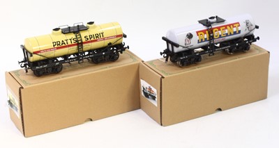 Lot 239 - Two Darstaed 0 gauge bogie tank wagons:...