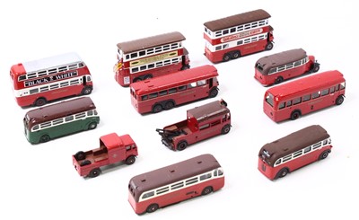 Lot 1744 - 11 kit-built 1:76 scale white metal and resin...