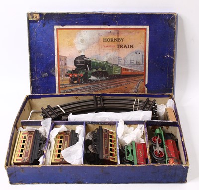 Lot 154 - Hornby M2 train set comprising EM26 loco &...