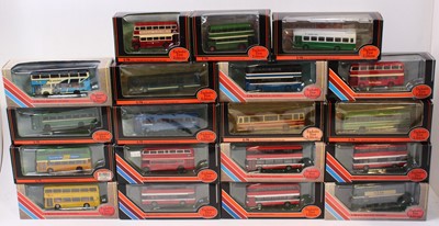 Lot 881 - One tray of approx 19 EFE 1:76 scale busses,...