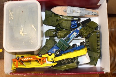 Lot 1525 - A tray of mostly Dinky Toys loose and playworn...