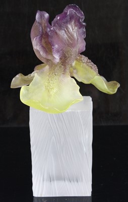 Lot 2181 - A Daum pate-de-verre scent bottle, having a...