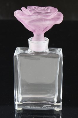 Lot 2179 - A Daum Rose Passion scent bottle, having a...