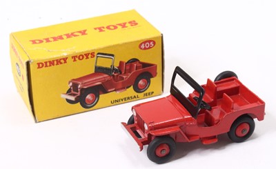 Lot 1206 - Dinky Toys No. 405 Universal Jeep comprising...